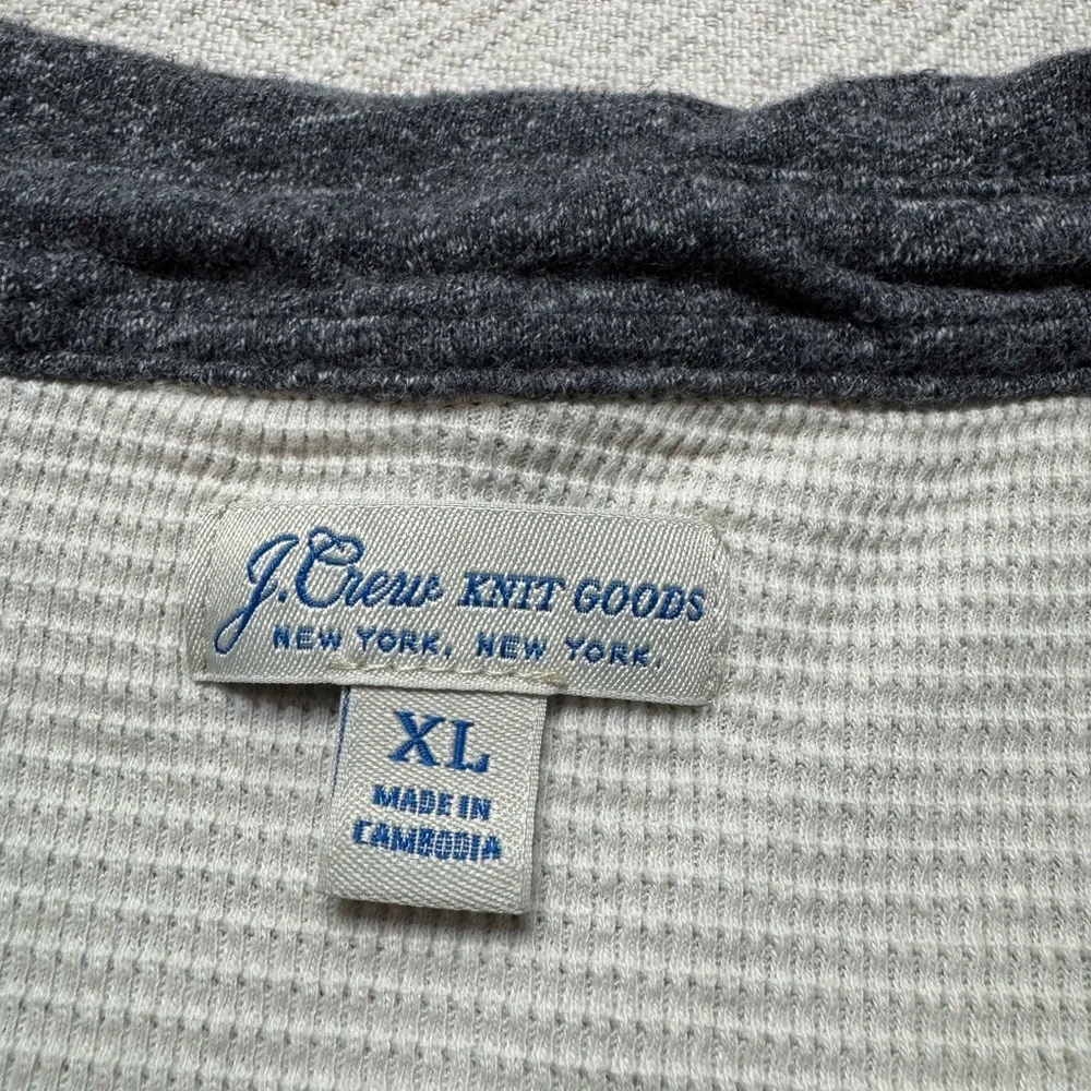 JCREW Men’s Grey Waffle Lined Harbor Button Up Shirt Shacket XL - Picture 6 of 9